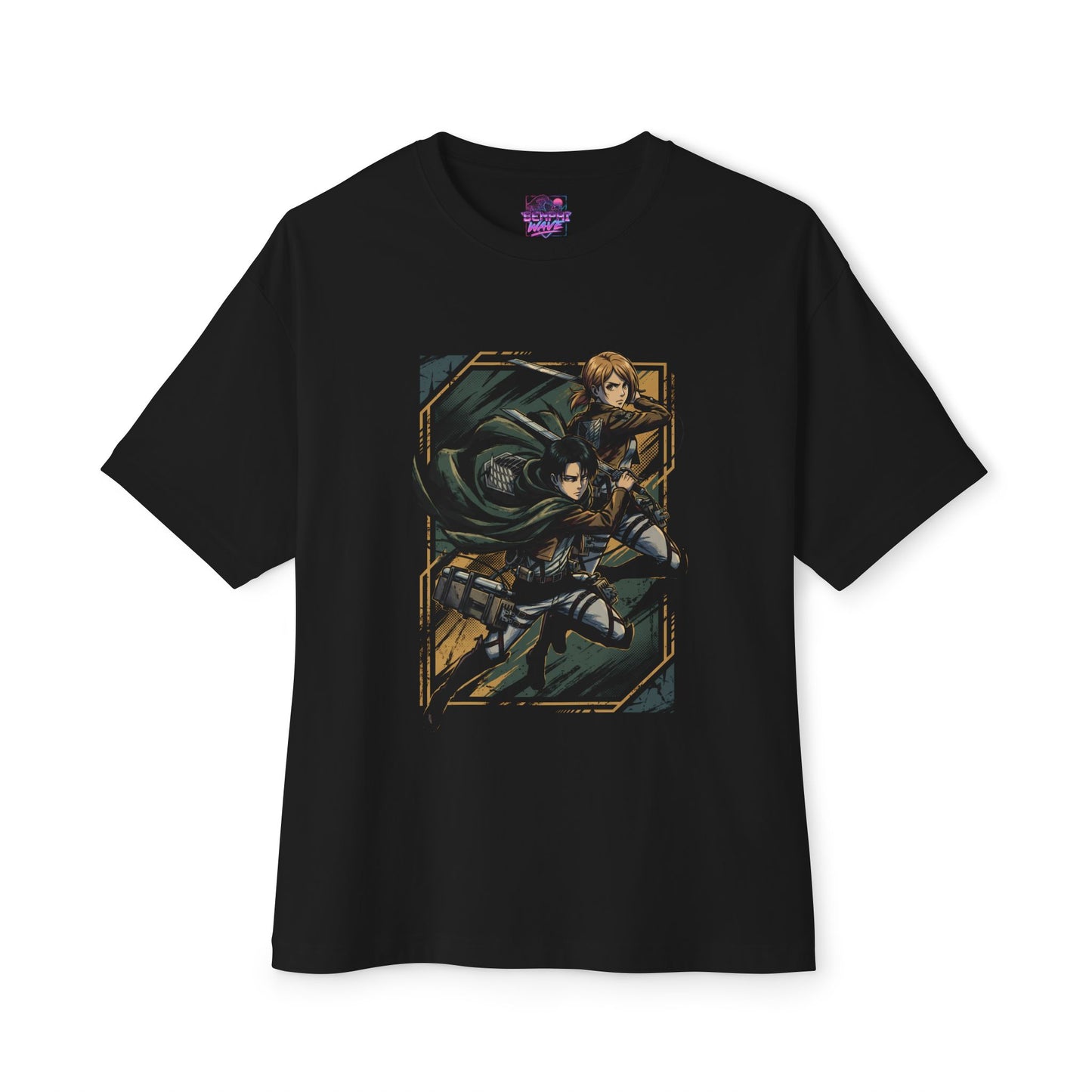 Attack on Titan Levi and Petra Anime Manga Graphic Tee Premium Oversized Unisex T-Shirt