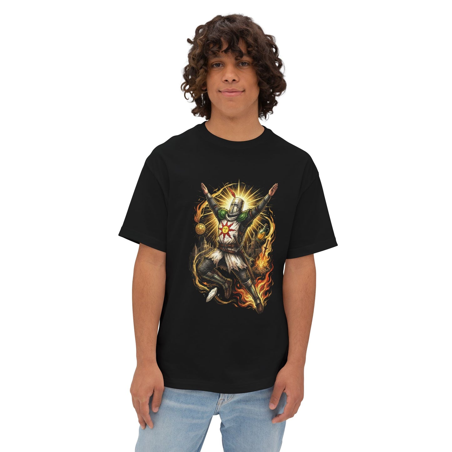 Praise the Sun Solaire Astora Knight Art Premium Oversized Unisex T-Shirt