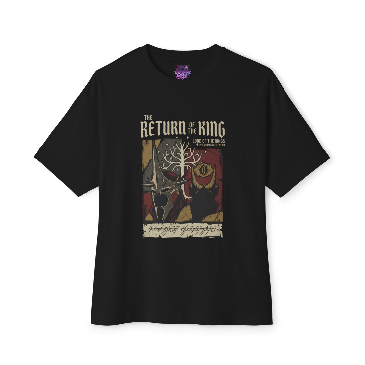 Lord of the Rings Trilogy: Iconic Movie Poster Style Premium Oversized Unisex T-Shirt
