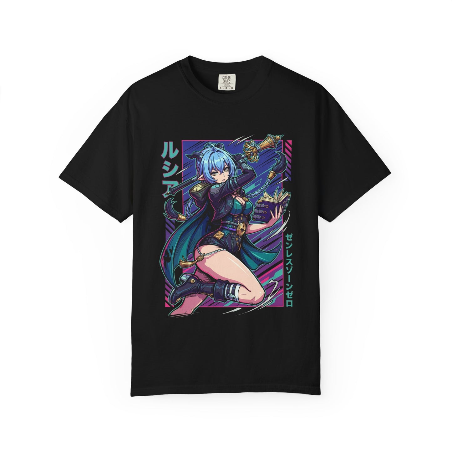 Zenless Zone Zero Lucia Elowen Vaporwave Prosthetic Premium T-Shirt