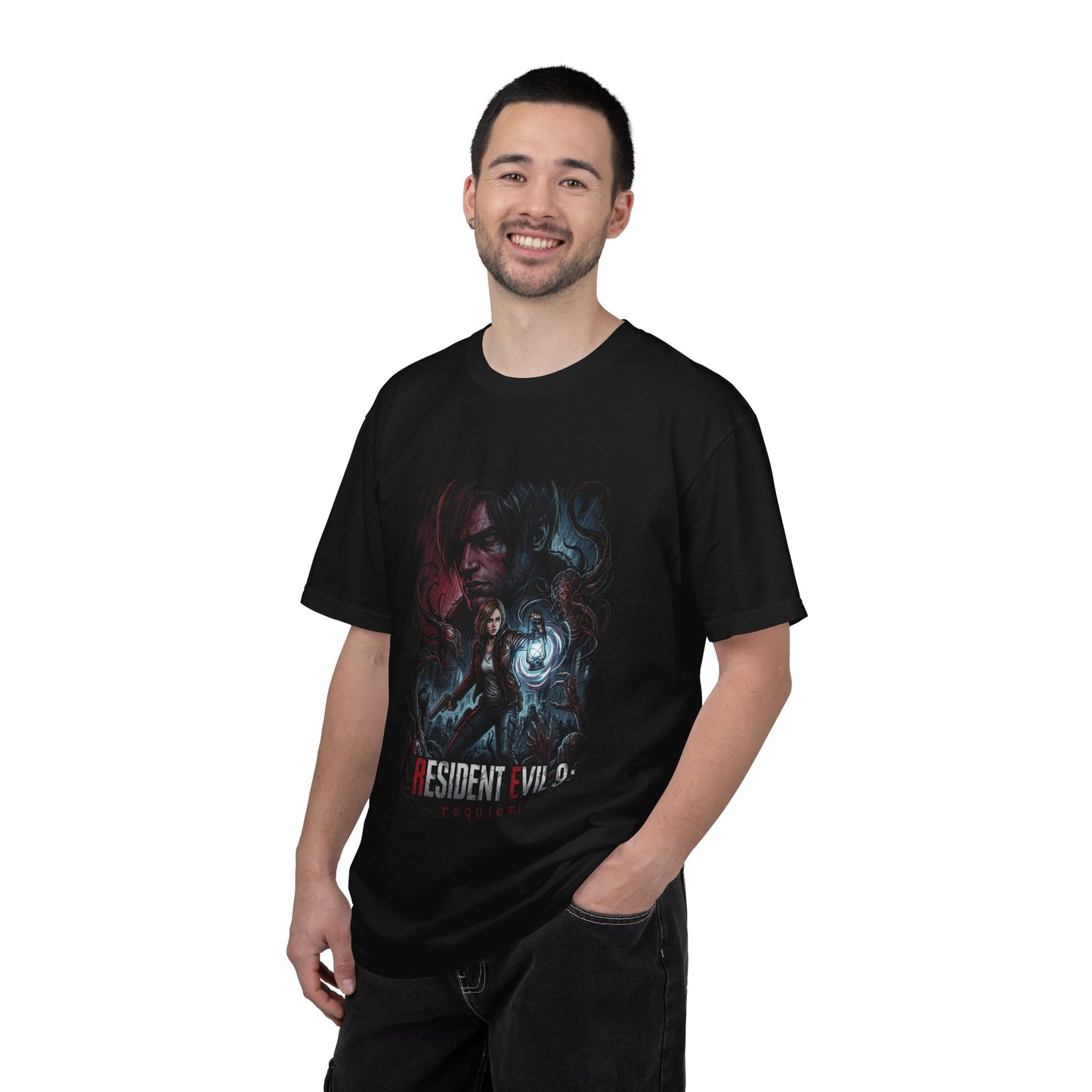 Grace Ashcroft Leon Kennedy Resident Evil 9 Tribute Premium T-Shirt