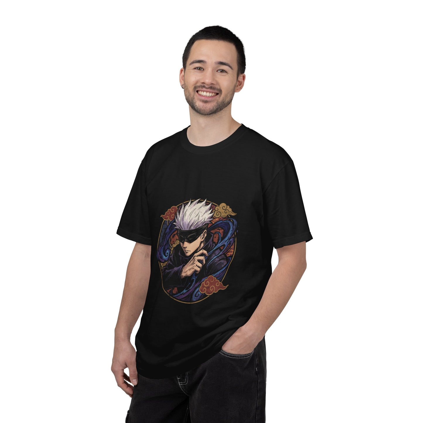 Jujutsu Kaisen Gojo Satoru Blue Eyes Hidden Design Premium T-Shirt