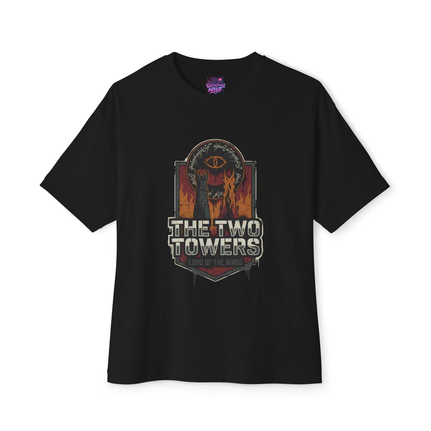 Lord of the Rings: Fellowship of the Ring Movie Poster Art Premium Oversized Unisex T-Shirt
