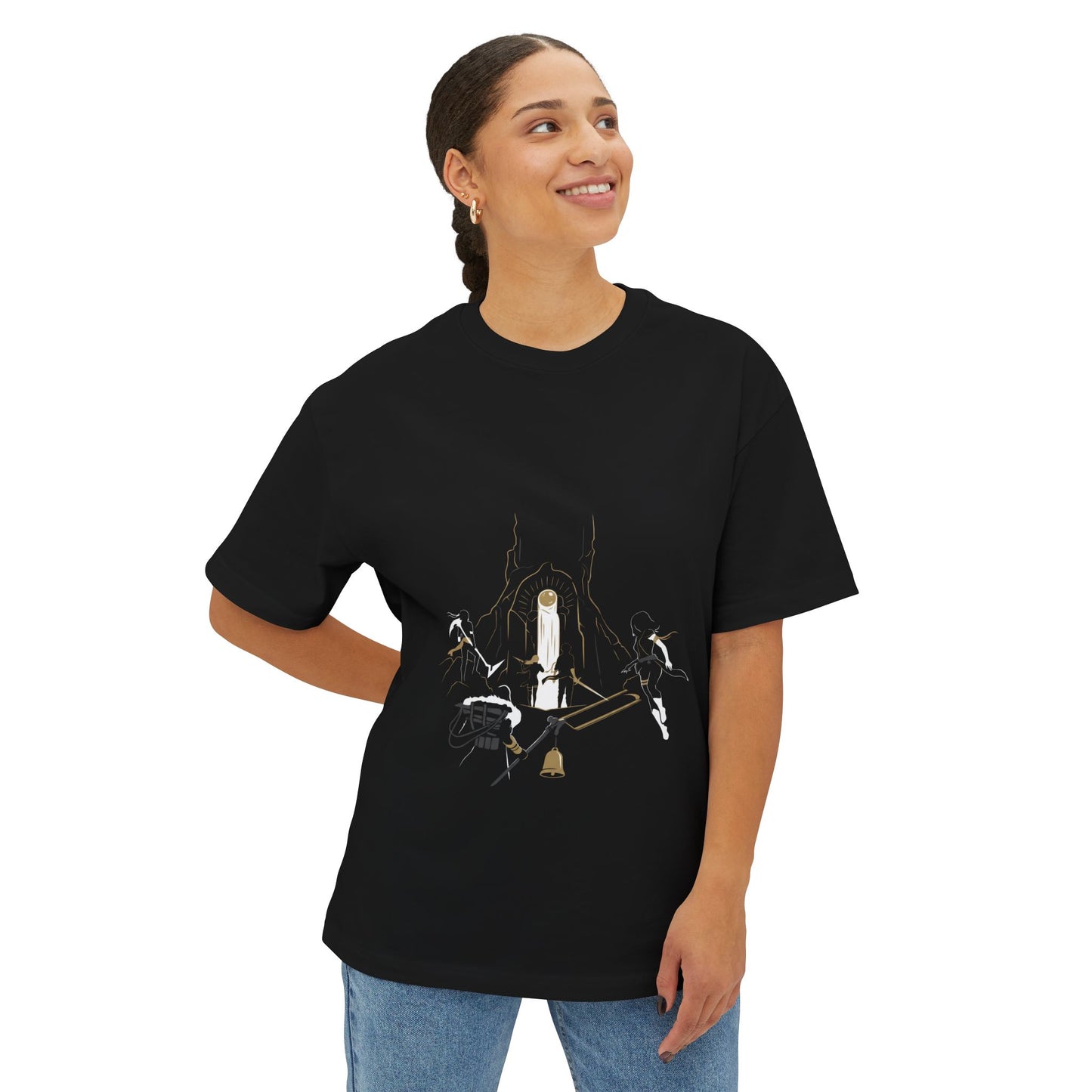 Golden Expedition 33: Red Gommage Street Fashion Legend Facing the Paintress Premium Oversized Unisex T-Shirt