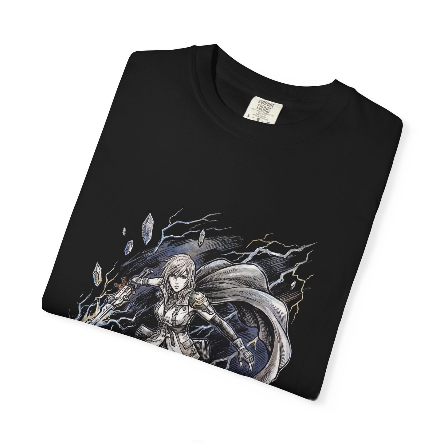Final Fantasy XIII Lightning Gunblade Soldier of Fate Design Premium T-Shirt
