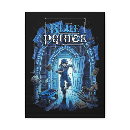 Blue Prince Mt Holly Manor Puzzle Game Fan Art Canvas Print