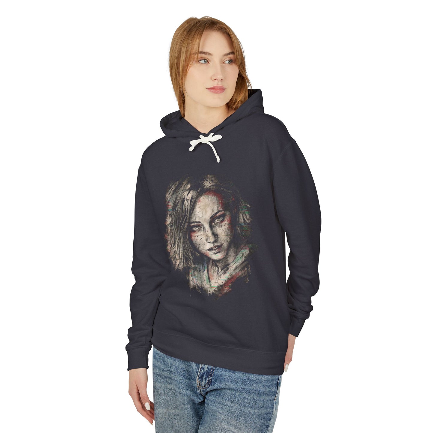 Resident Evil Requiem Grace Ashcroft Leon Partner Tension Art Unisex Premium Hoodie
