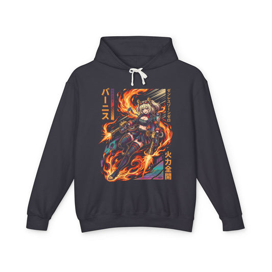 Synthwave Burnice Sons of Calydon Mixologist Zenless Zone Zero Unisex Premium Hoodie