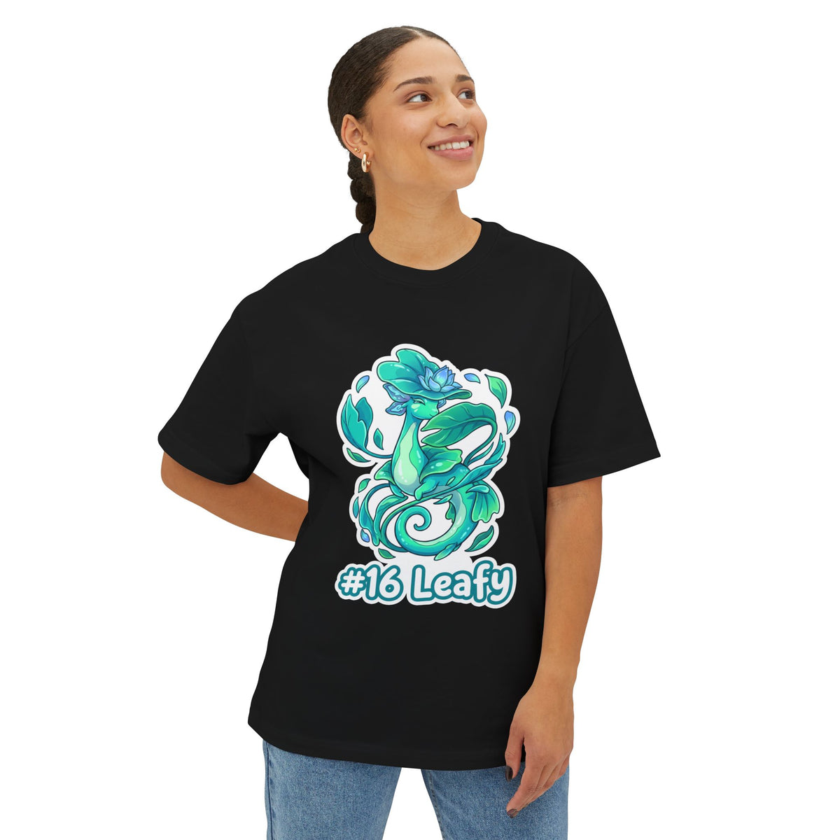 Leafy Aniimo Sticker Art Creature Art - Oversized Premium Tee