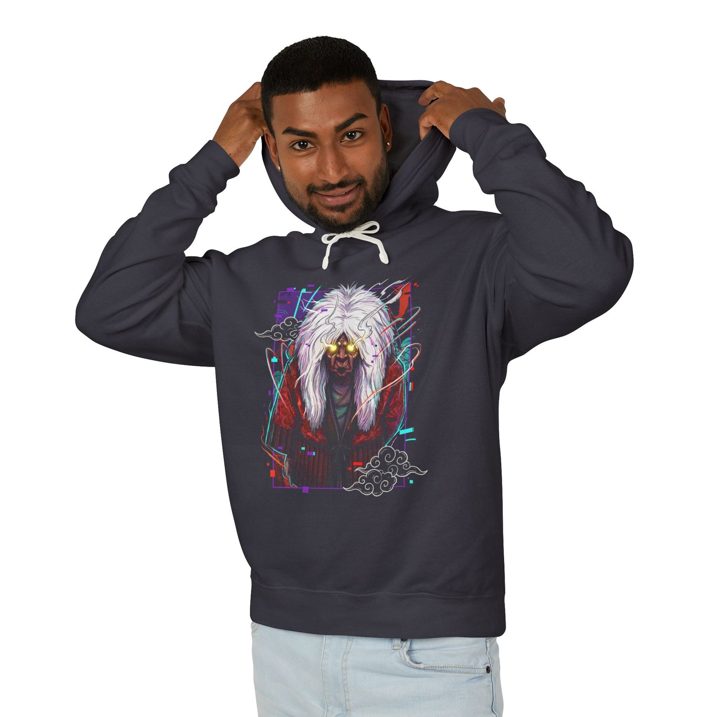 Turbo Granny Dandadan Occult Old Lady Portrait Unisex Premium Hoodie