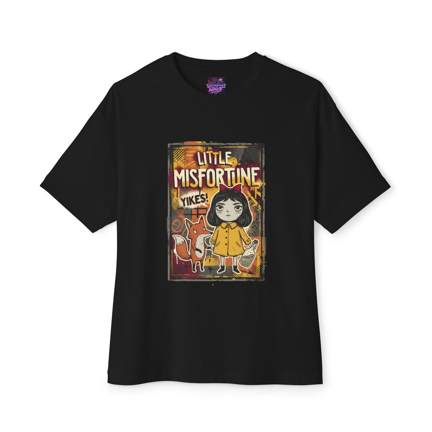 Little Misfortune: Cute Girl Dark Humor Indie Game Premium Oversized Unisex T-Shirt