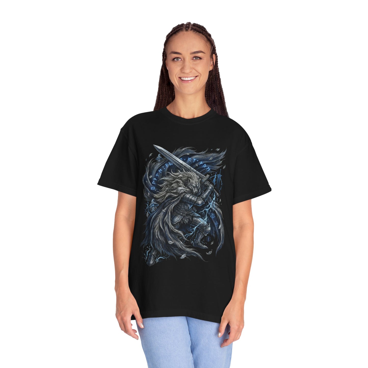 Blaidd Half-Wolf Wolf Knight Fantasy Art Premium T-Shirt