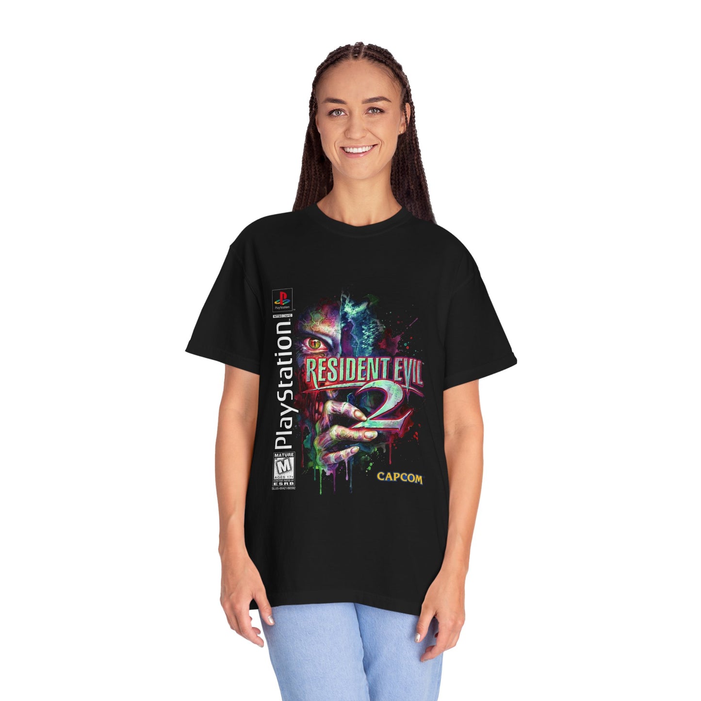 Resident Evil Original Richard Aiken Weird Gun Retro Box Art Tribute Premium T-Shirt