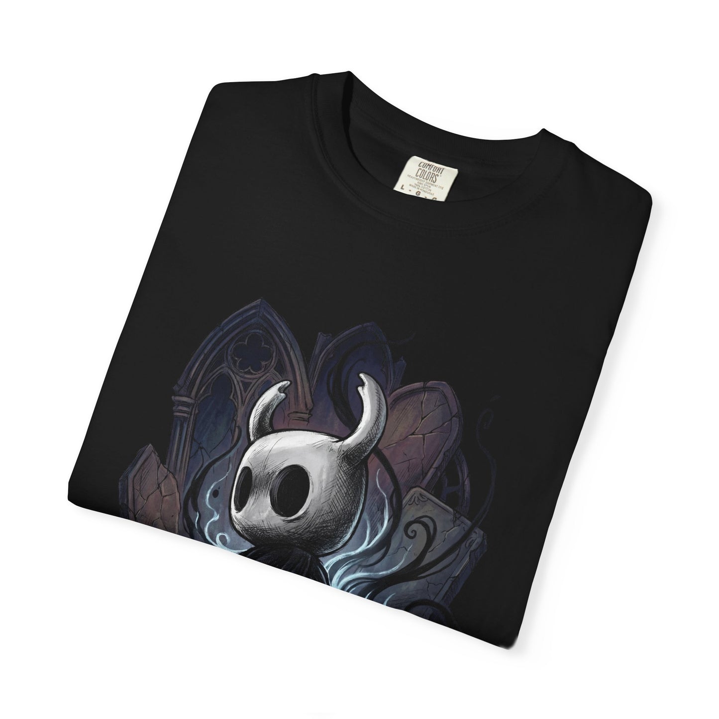 Hollow Knight Ghost Knight Nail Mask Silent Protagonist Design Premium T-Shirt