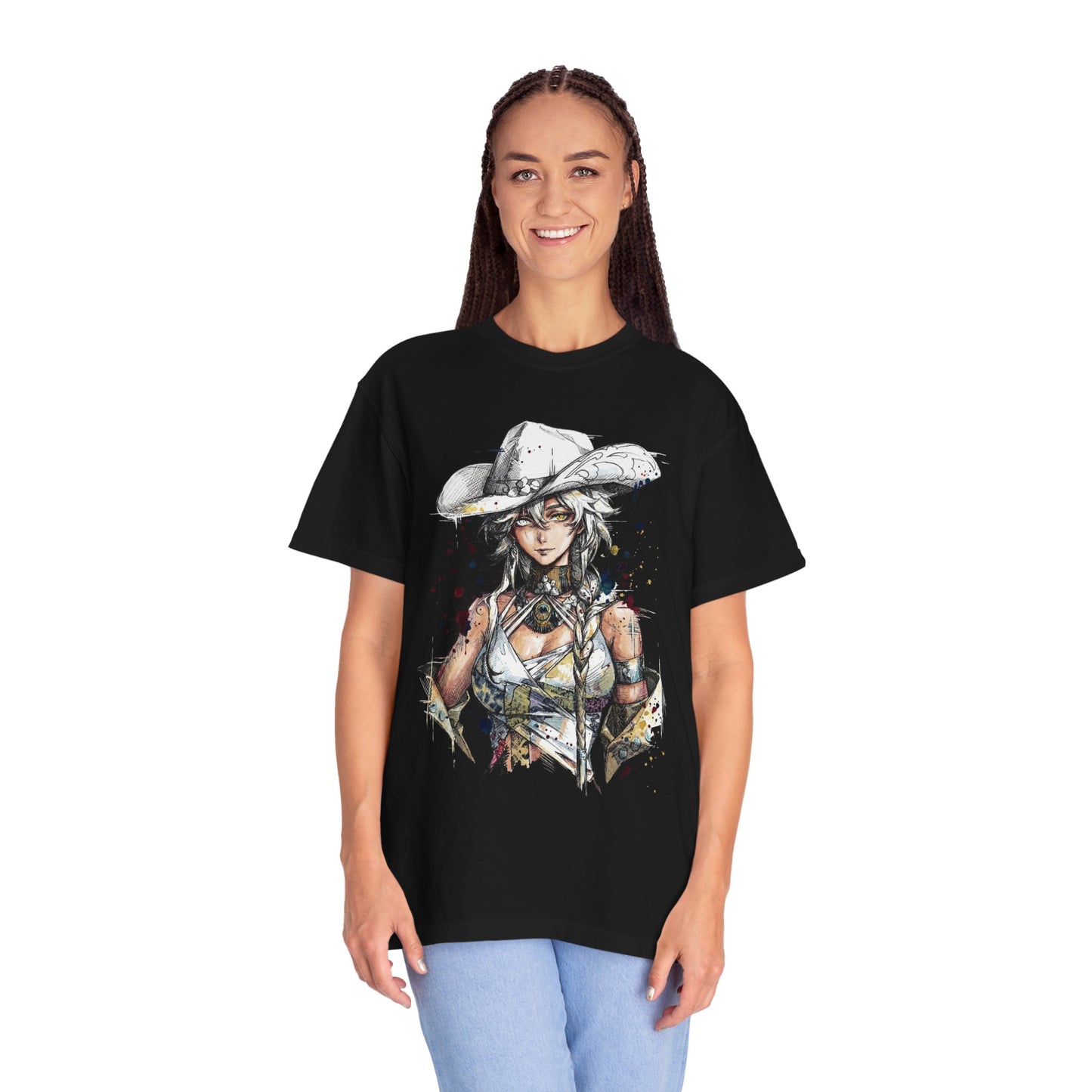 Reverse 1999 Argus Beauty Mark Lip Cold Blue Eyes Design Premium T-Shirt