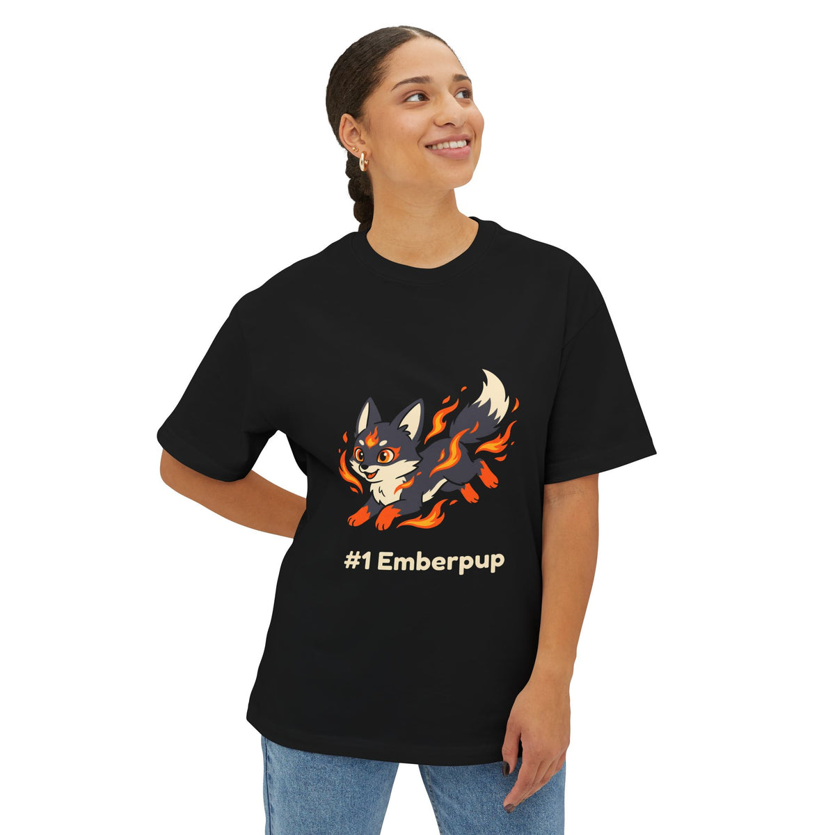 Emberpup Aniimo Minimalist Creature Art - Oversized Premium Tee