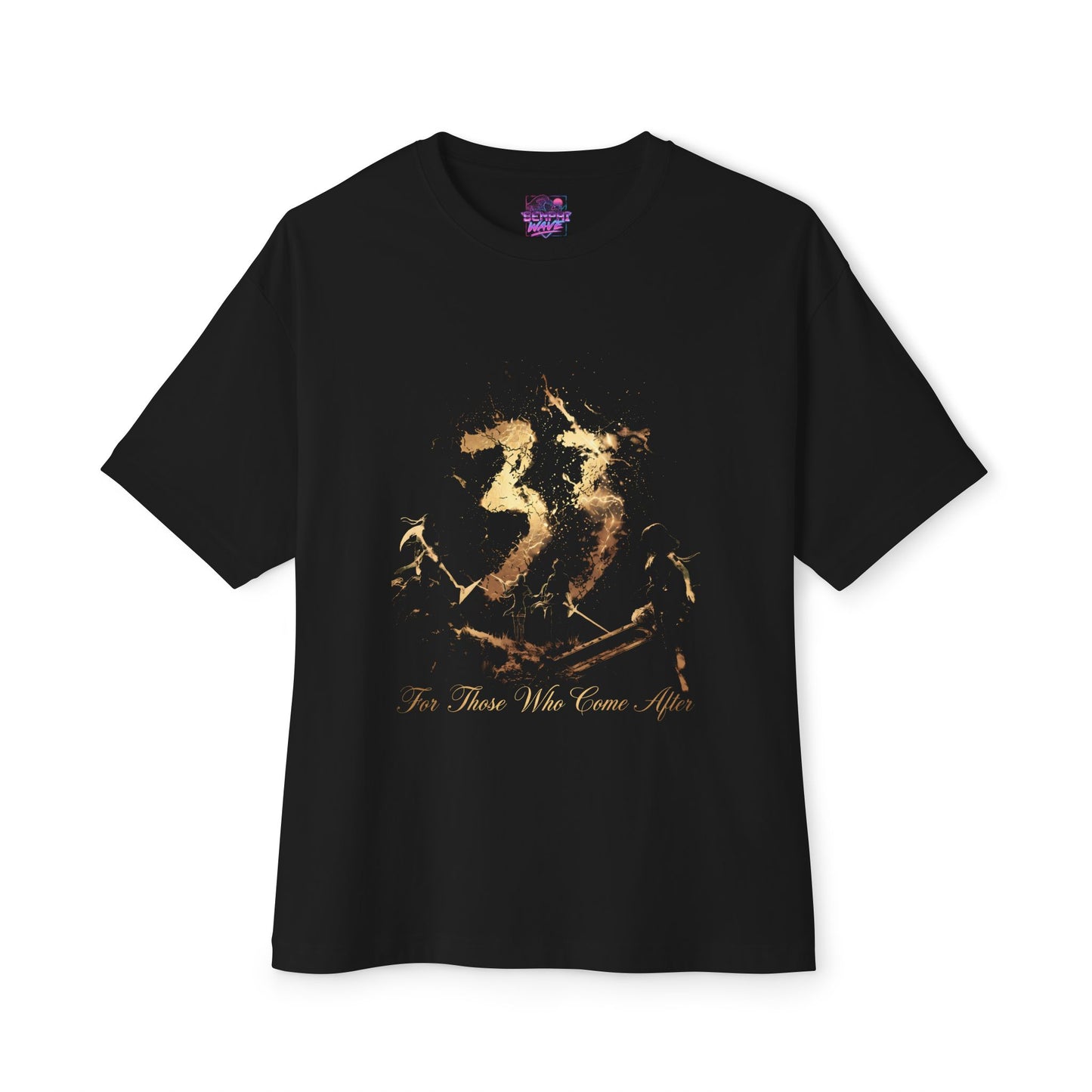 Golden Expedition 33: Red Gommage Street Fashion Legend Facing the Paintress Premium Oversized Unisex T-Shirt