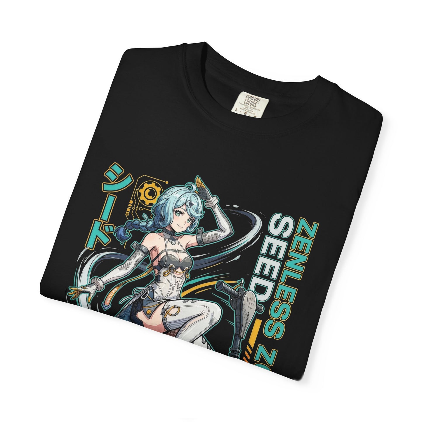 Seed Zenless Zone Zero Retrowave Synth Neon Mecha Premium T-Shirt