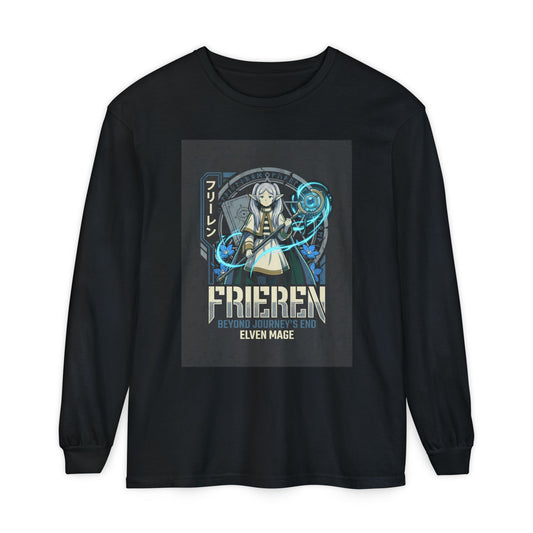 Frieren Beyond Journey's End Elven Mage Staff Long Sleeve Tee
