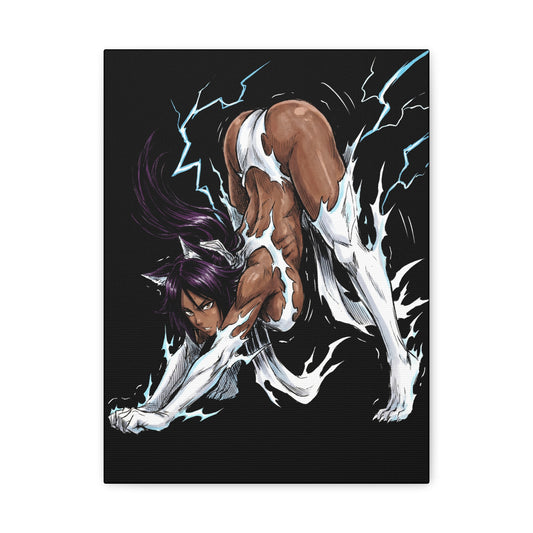 Bleach Yoruichi Shihouin Flash Goddess Martial Arts Master Canvas Print