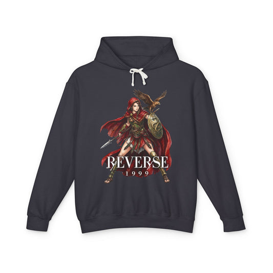 Reverse 1999 Kassandra Hooded Shield and Spear Fan Art Hoodie