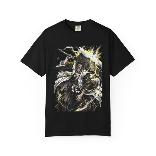 Kenpachi Zaraki Bleach Eyepatch Grin Warrior Portrait Premium T-Shirt