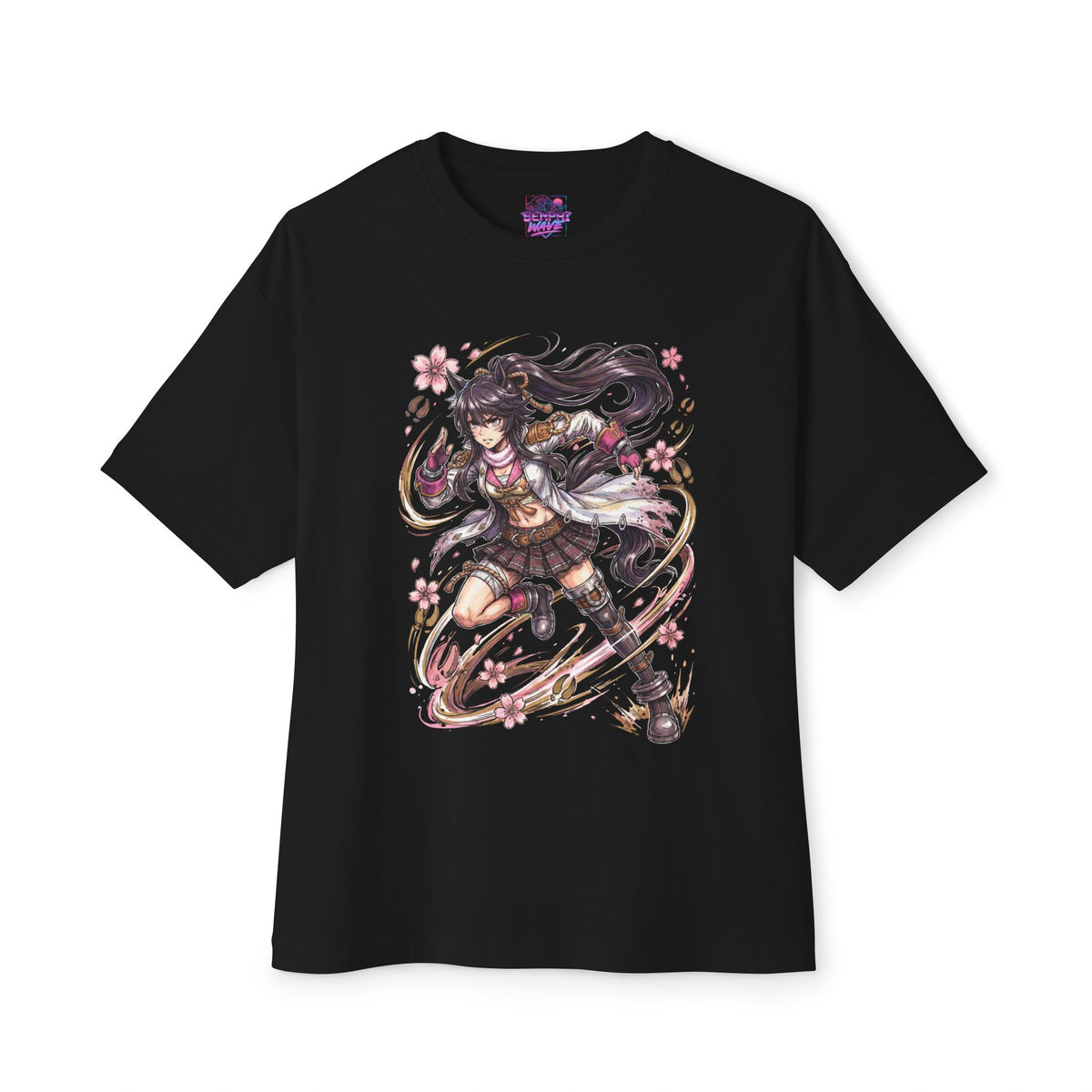 Umamusume Narita Brian Cherry Blossom Dash Fan Art Oversized T-Shirt