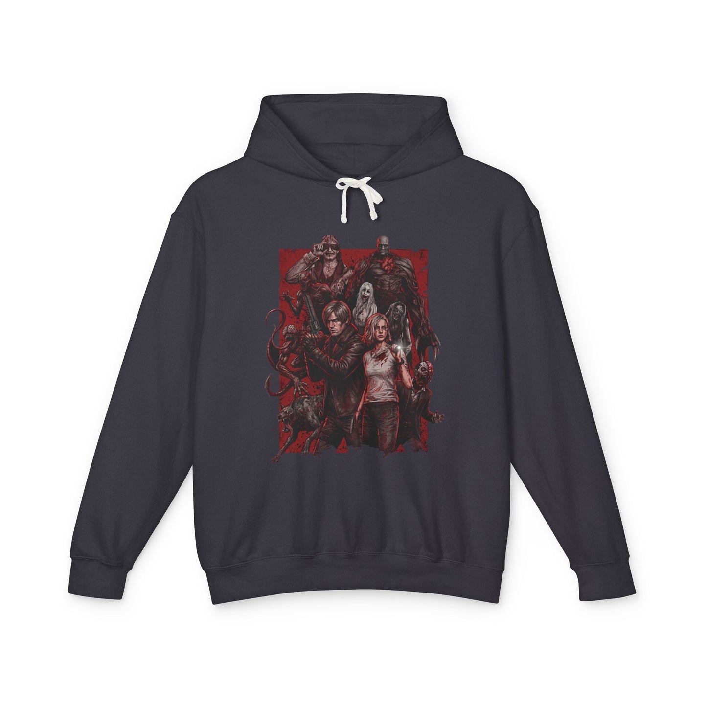 Grace Ashcroft Leon Kennedy Resident Evil Requiem Grunge Enemies Design Unisex Premium Hoodie