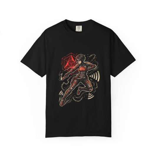 Signalis Elster Ariane Retro Pixel Tragic Embrace Moon Stars Premium T-Shirt