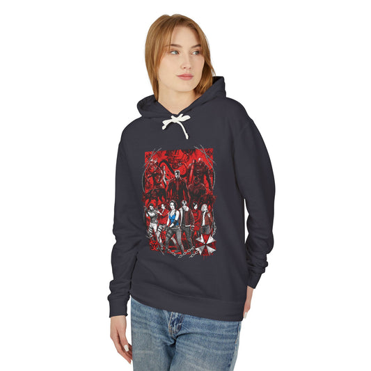 Resident Evil Heroes Vs Villains Jill Grace Chris Ada Nemesis Icon Unisex Premium Hoodie