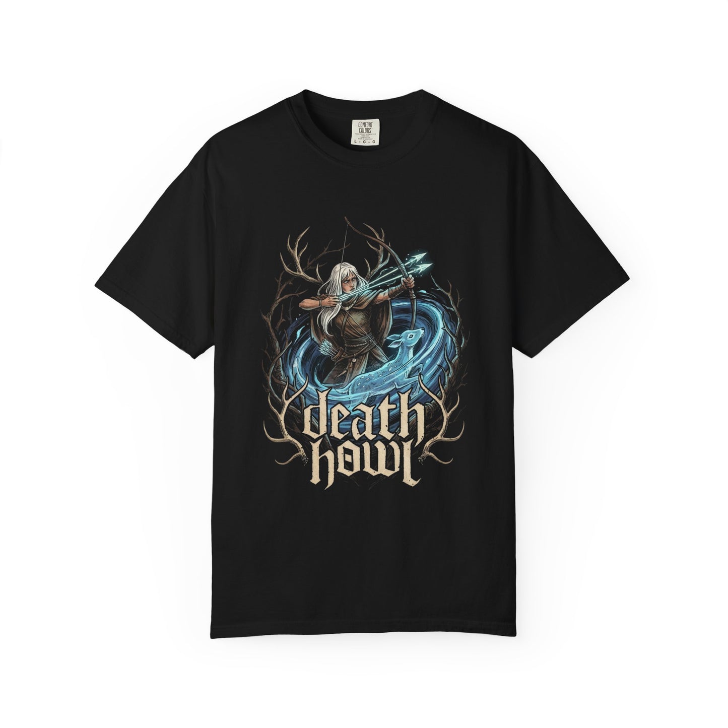 Death Howl Video Game Pixel Art Howling Mountain Premium T-Shirt