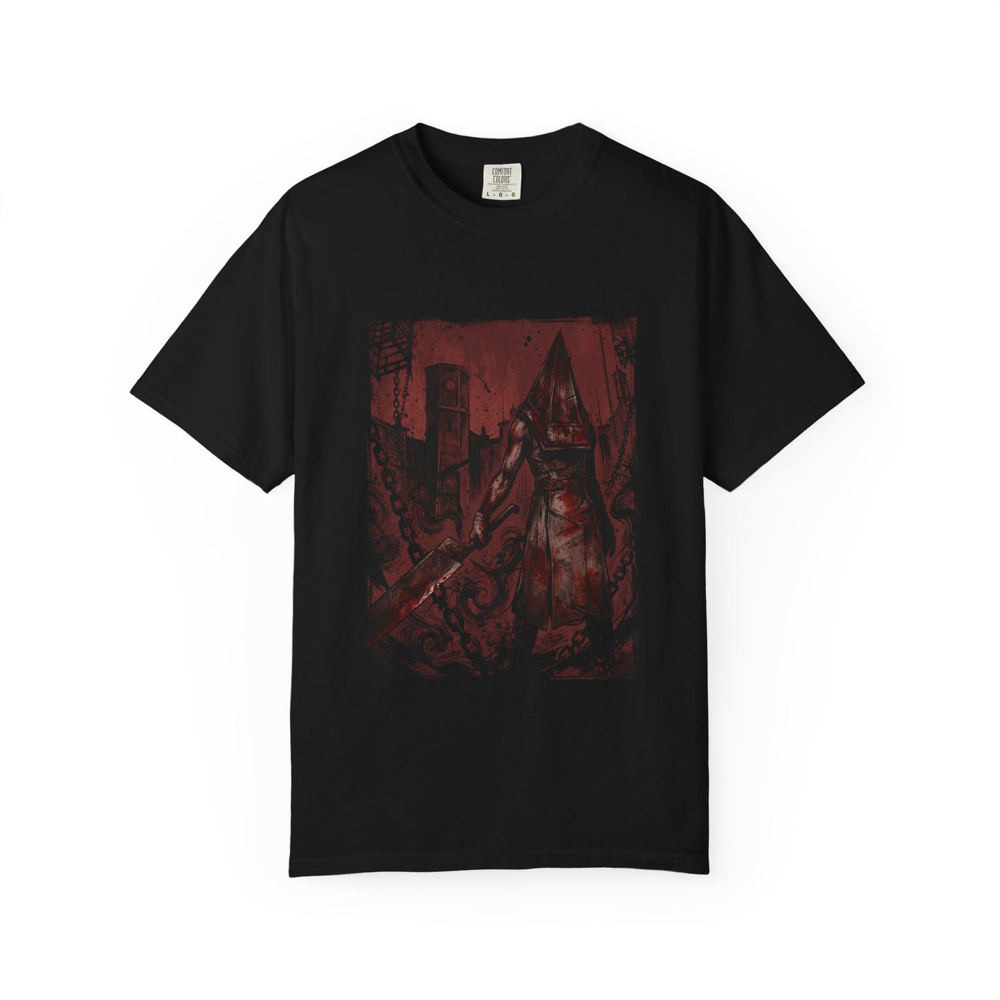 Pyramid Head Pose Silent Hill 2 Remake Horror Monster Red Pyramid Premium T-Shirt