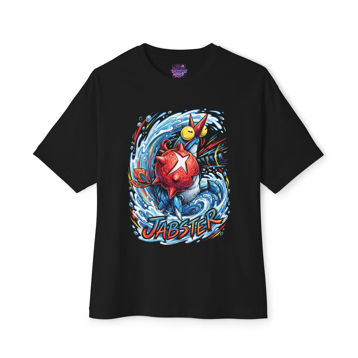 Jabster Aniimo Elemental Burst Creature Art - Oversized Premium Tee