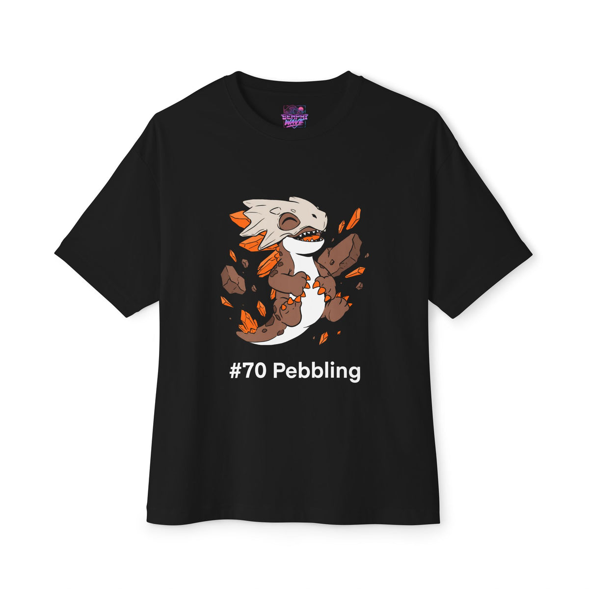 Pebbling Aniimo Minimalist Creature Art - Oversized Premium Tee
