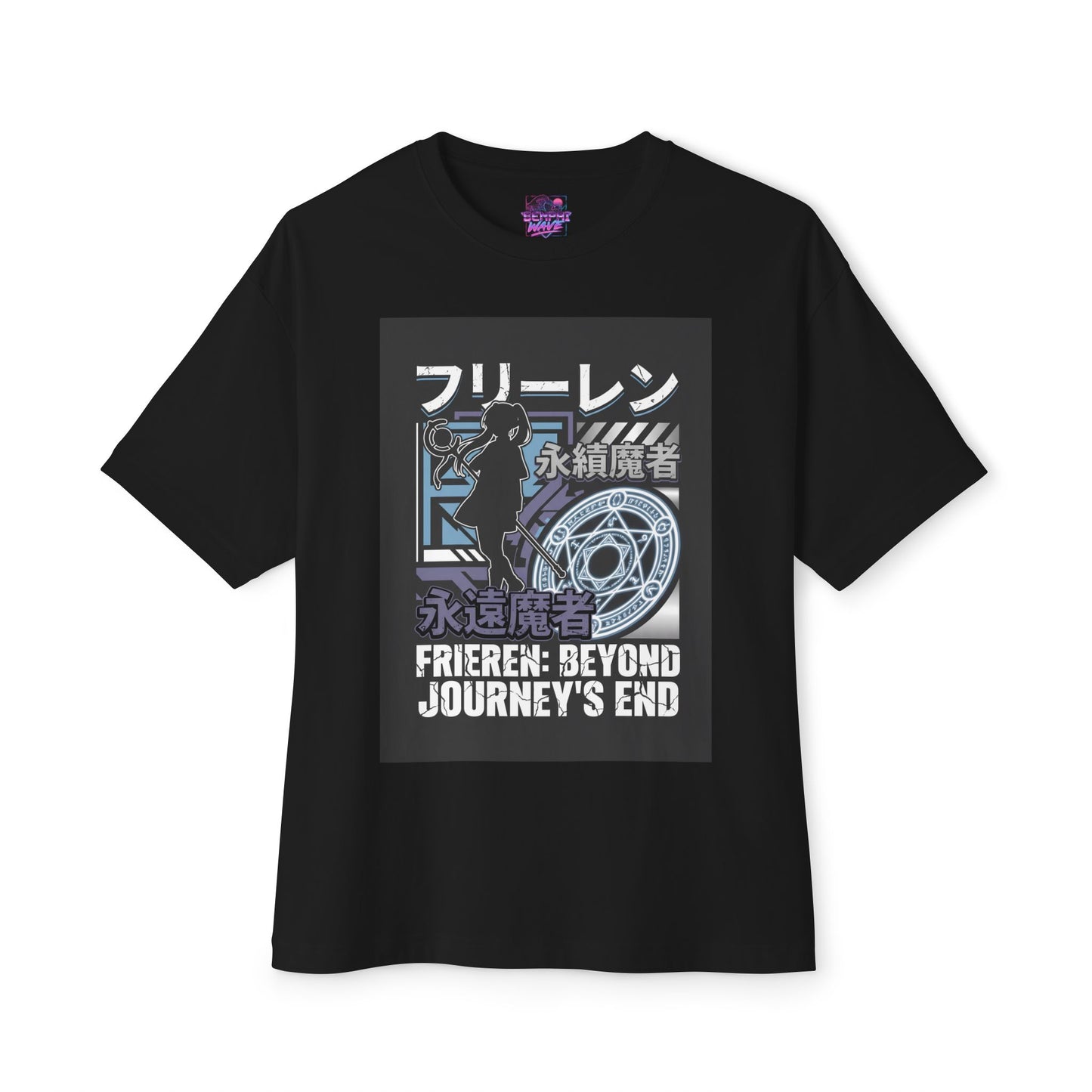 Serene Elf Sorceress Staff Glow Legend Premium Oversized Unisex T-Shirt