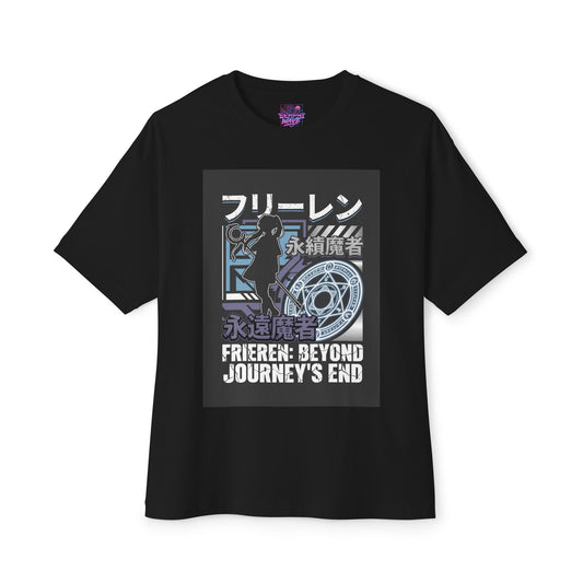 Serene Elf Sorceress Staff Glow Legend Premium Oversized Unisex T-Shirt