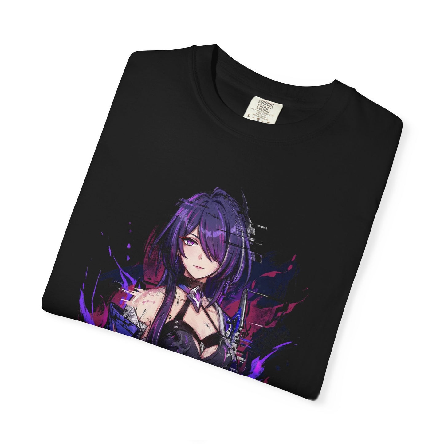Acheron HSR Red Highlights Long Hair Nihility Aesthetic Portrait Premium T-Shirt
