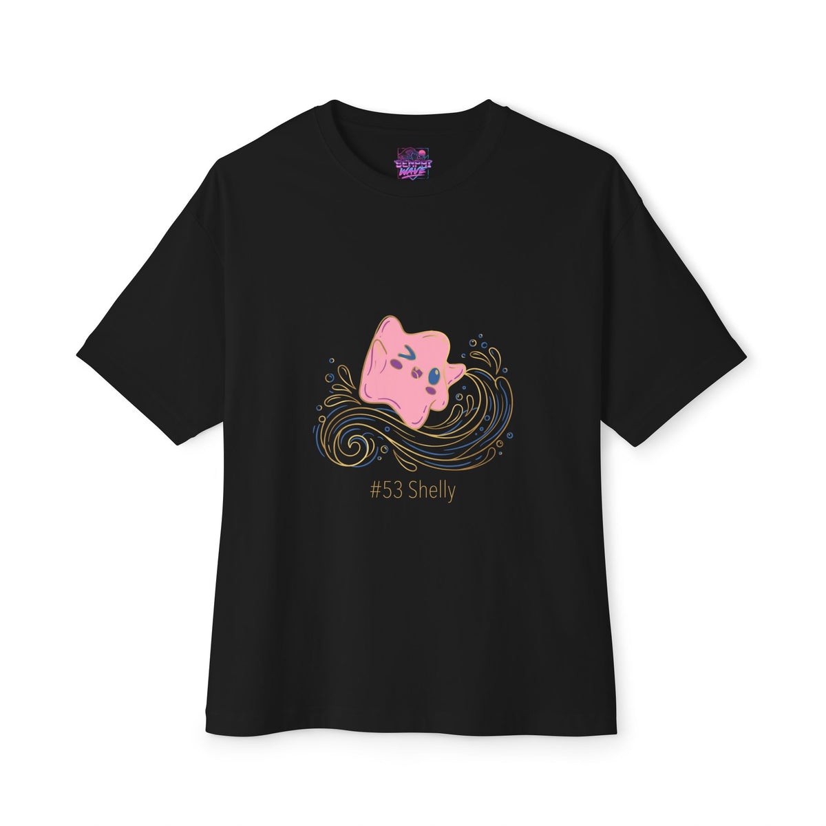 Shelly Aniimo Gold Line Art Creature Art - Oversized Premium Tee
