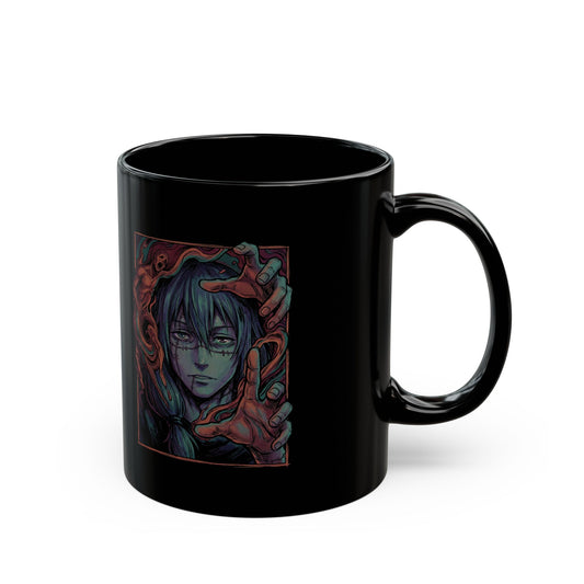 Jujutsu Kaisen Mahito Patchwork Face Black Mug