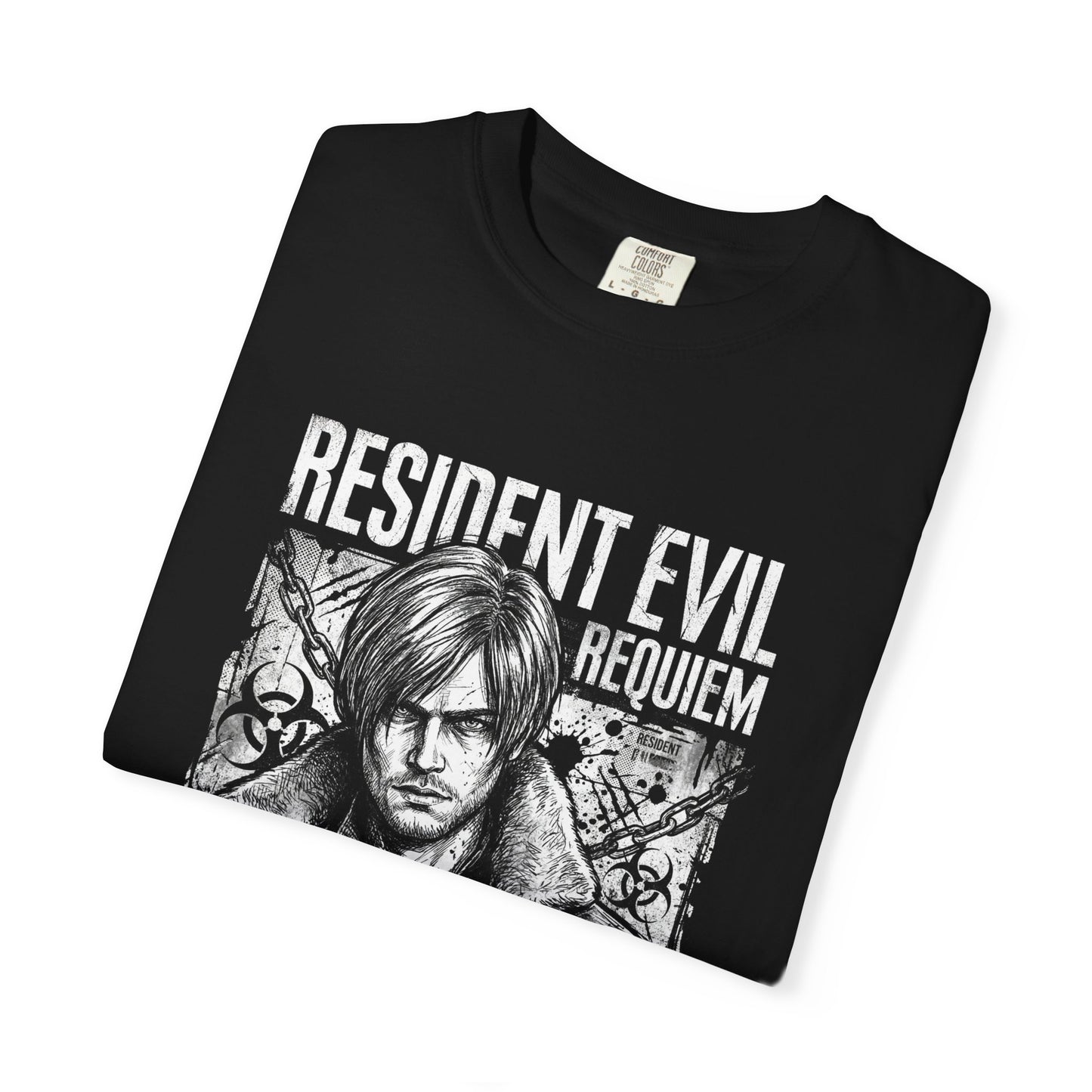 Leon S Kennedy Resident Evil Requiem BW Deisgn Premium T-Shirt