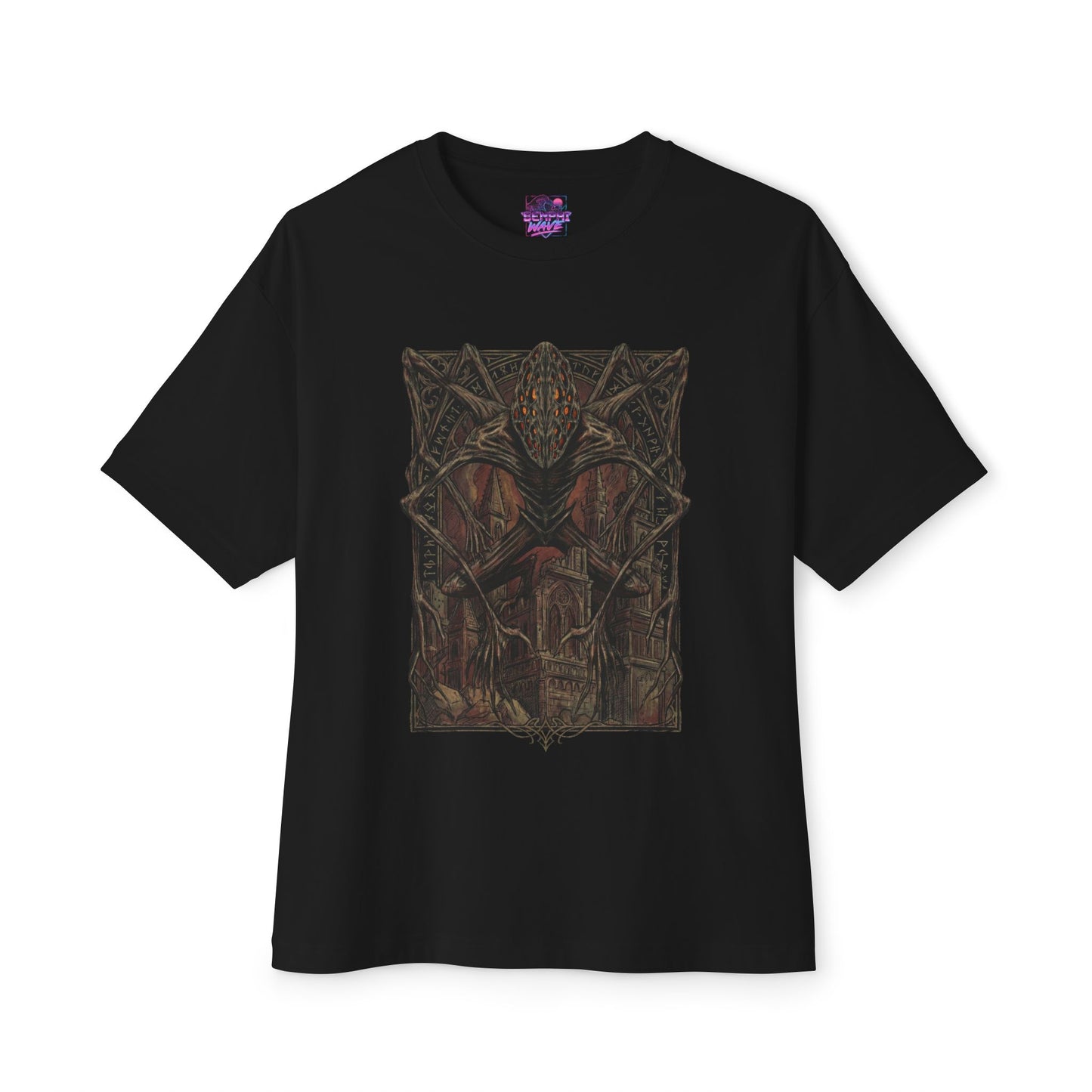 Bloodborne Amygdala Great One Multi-Armed Cosmic Horror Design Premium Oversized Unisex T-Shirt