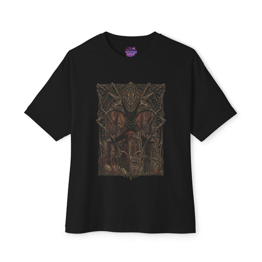 Bloodborne Amygdala Great One Multi-Armed Cosmic Horror Design Premium Oversized Unisex T-Shirt