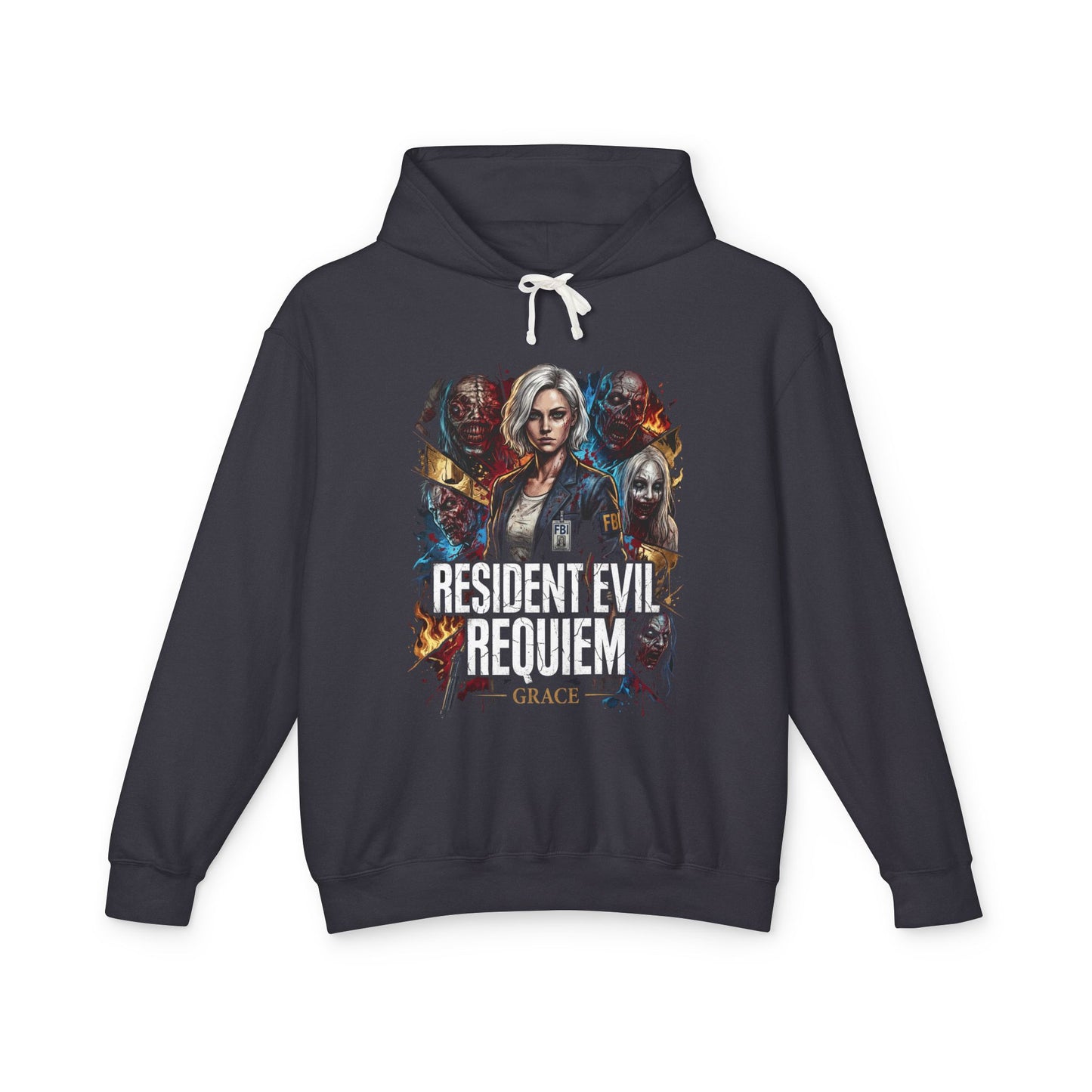 Resident Evil Requiem Grace Ashcroft Shy Protagonist Jumpscare Design Unisex Premium Hoodie