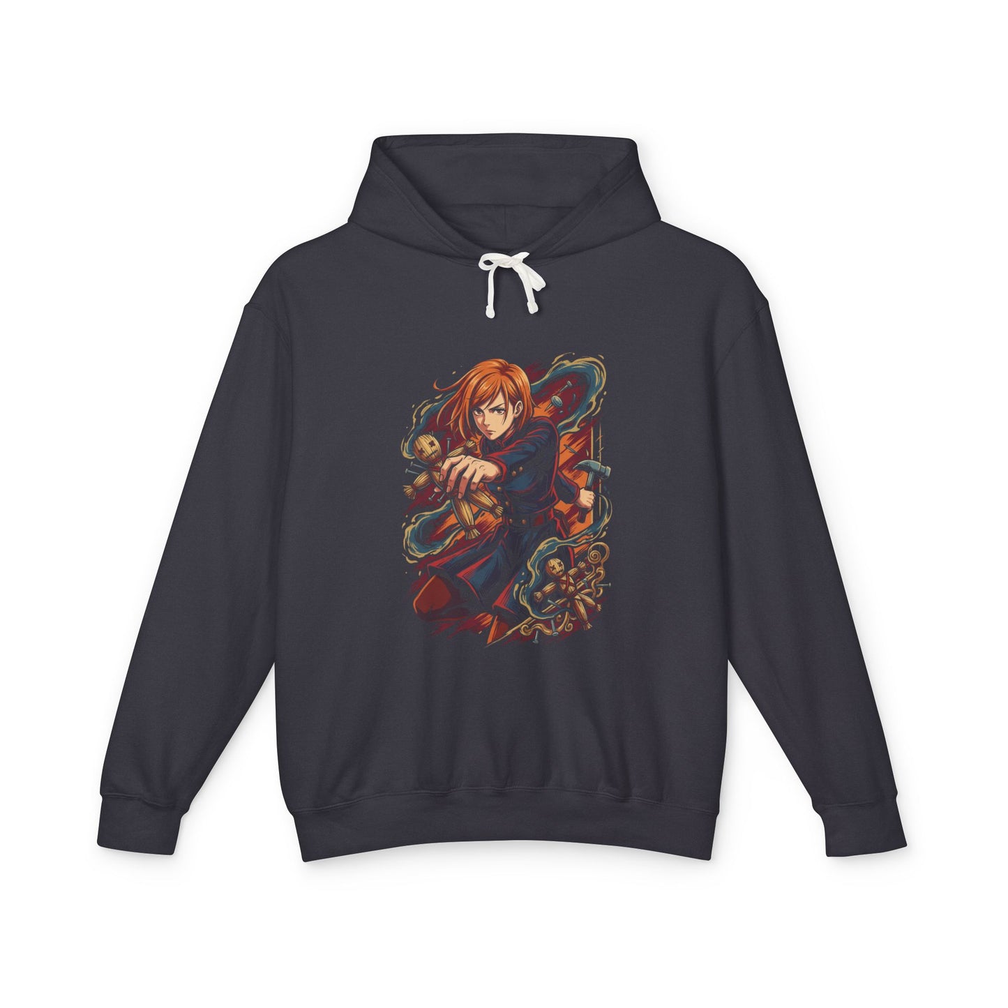 Jujutsu Kaisen Nobara Kugisaki Hammer Nails Portrait Unisex Premium Hoodie