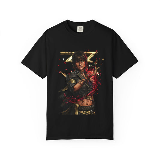 Expedition 33 Sciel Portrait – Scieleson Scythe Warm Teacher Warrior Art Premium T-Shirt