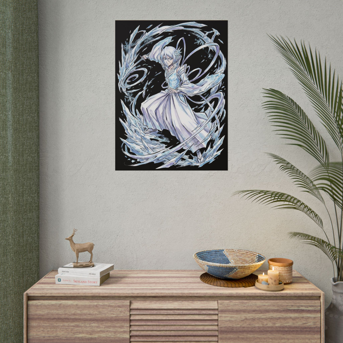 Bleach Rukia Kuchiki Sode no Shirayuki Ice Warrior Poster