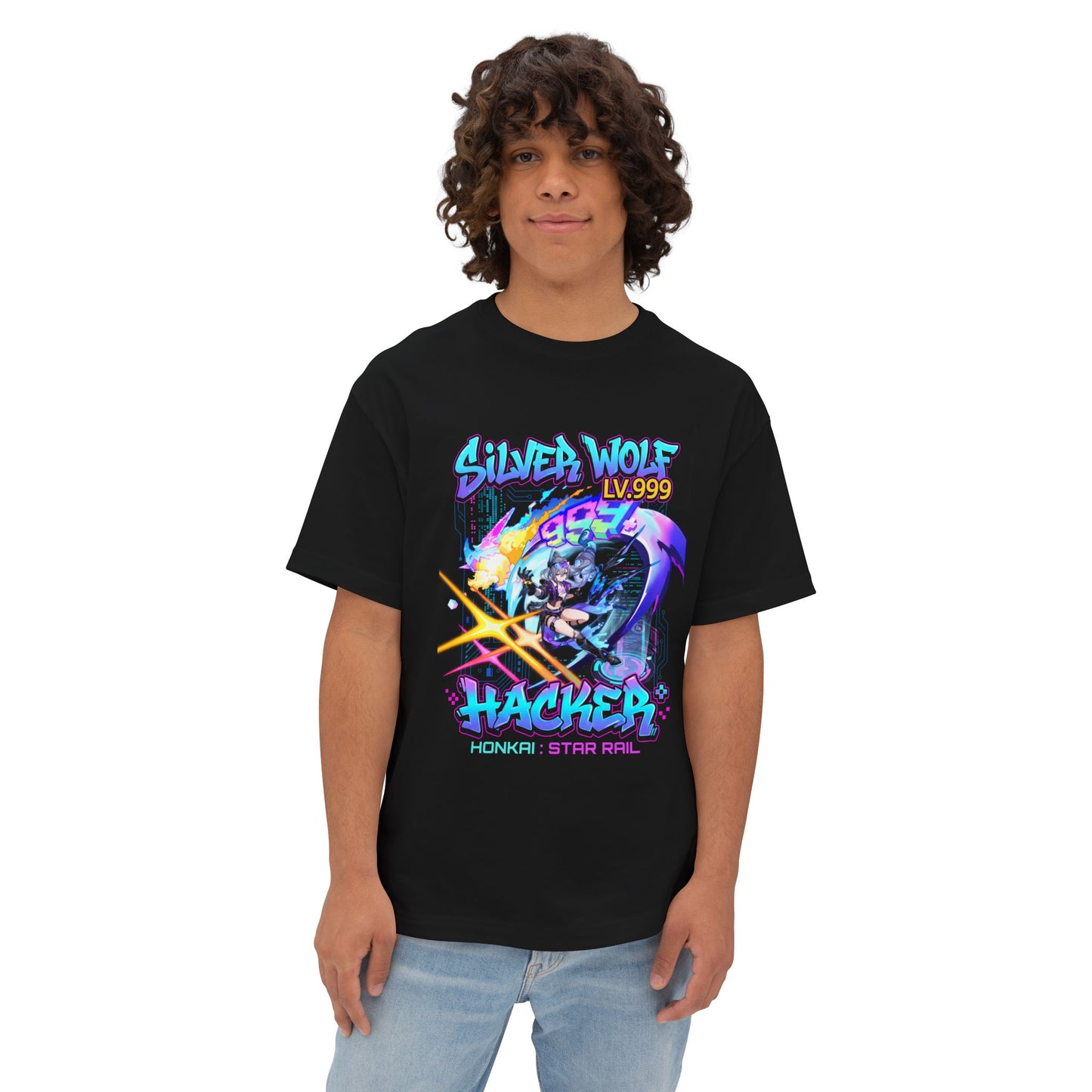 HSR Silver Wolf: Ultimate Bug Exploit Premium Oversized Unisex T-Shirt