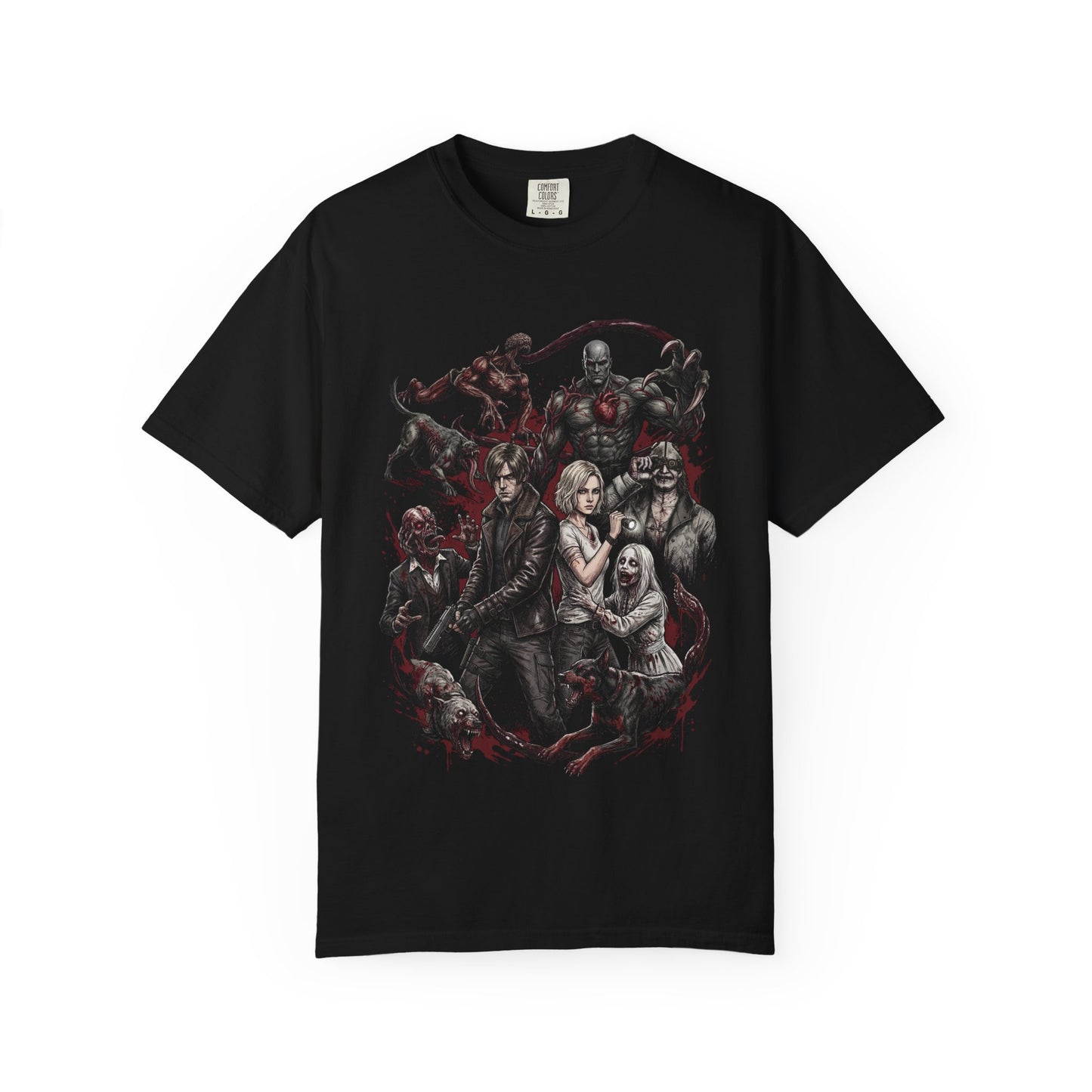 Resident Evil Requiem Grunge Design Grace Leon The Girl Stalker Enemies Premium T-Shirt