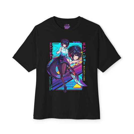 Ellen Joe Zenless Zone Zero Synthwave Retro Neon Premium Oversized Unisex T-Shirt