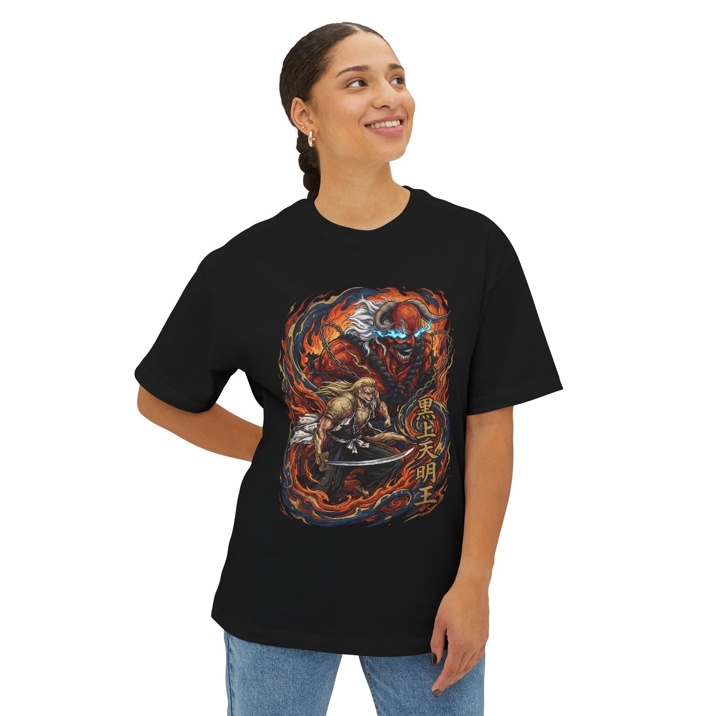 Bleach Sajin Komamura Light Brown Fur Giant Warrior Premium Oversized Unisex T-Shirt